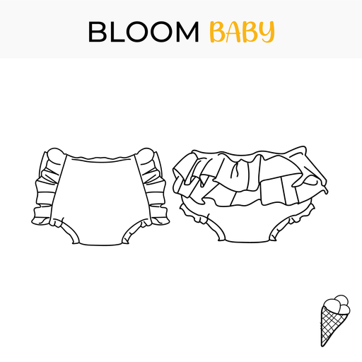 Swimsuit Sewing Patterns Baby - diaper cover pattern BLOOM
