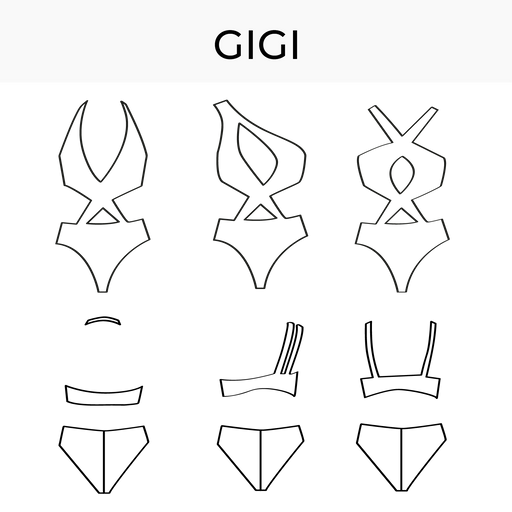 Swimsuit pattern Gigi