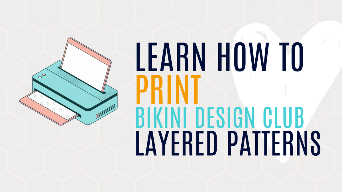 Easy Way to Print Layered PDF Patterns for DIY Bikini PRINT YOUR SIZ