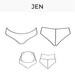 Bikini bottom pattern Jen