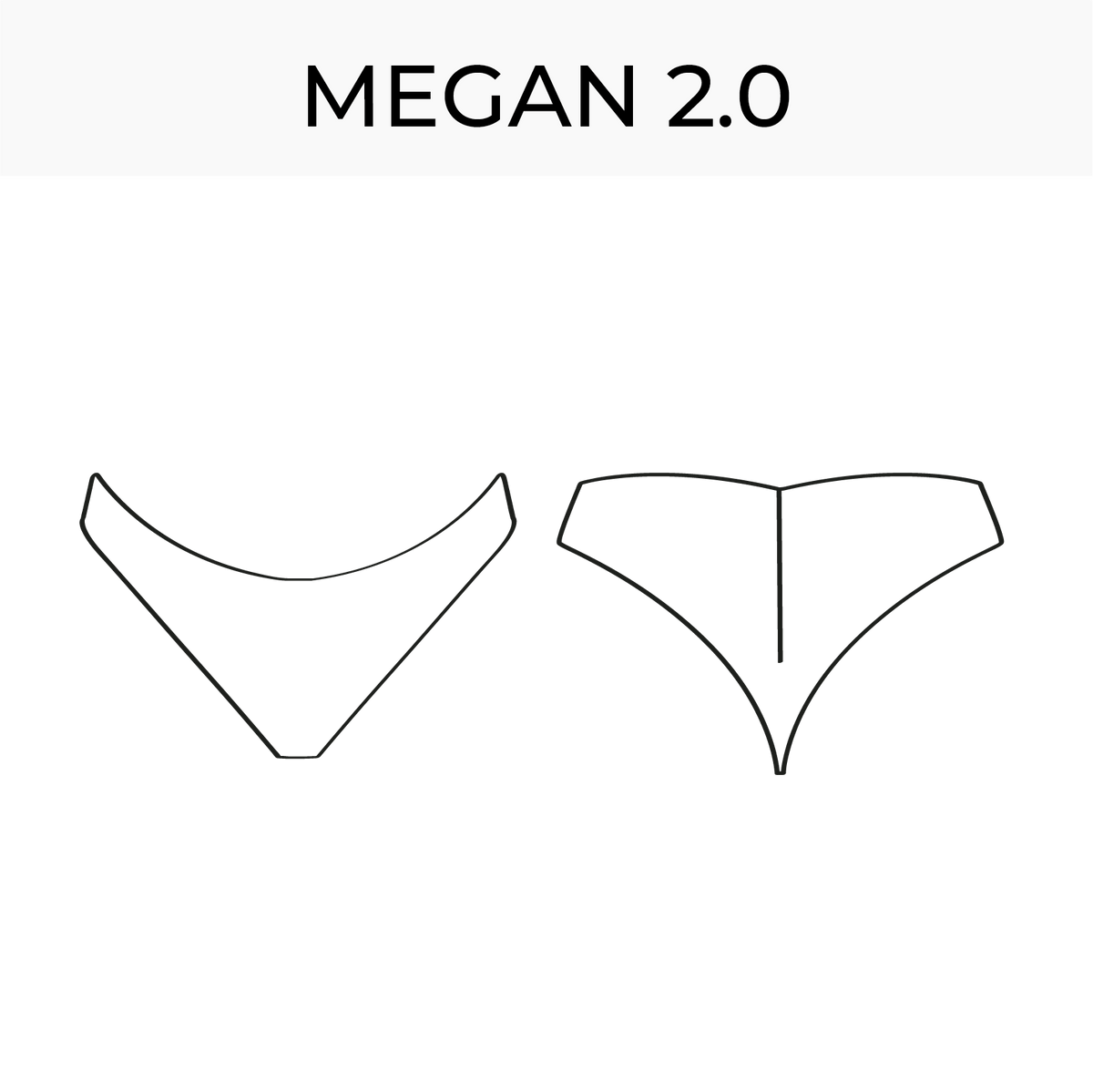 Bikini bottom pattern Megan 2.0 - DIY Bikini Sewing Pattern — Bikini ...