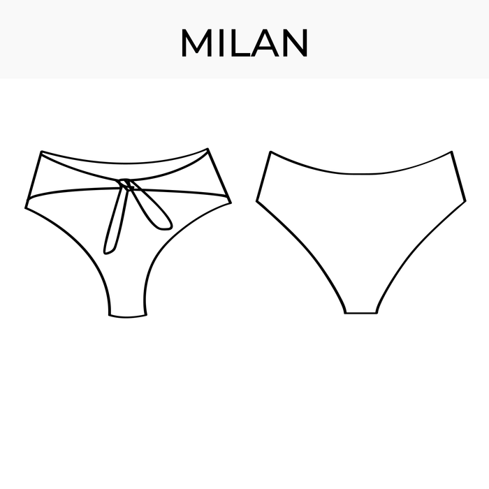 Bikini bottom pattern Milan