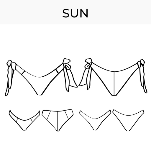 Bikini bottom pattern Sun