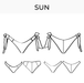 Bikini bottom pattern Sun