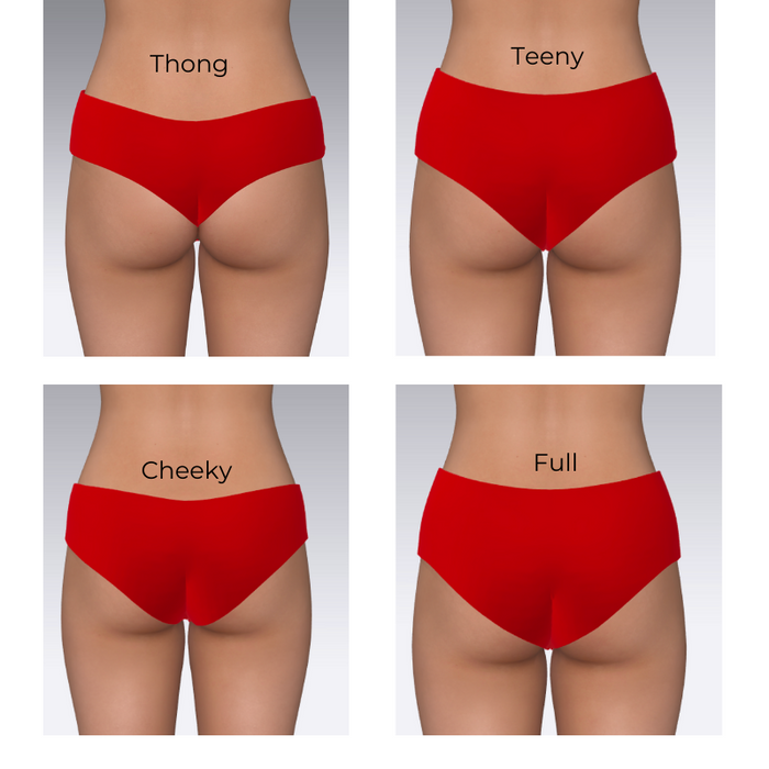 Bikini bottom top cut types