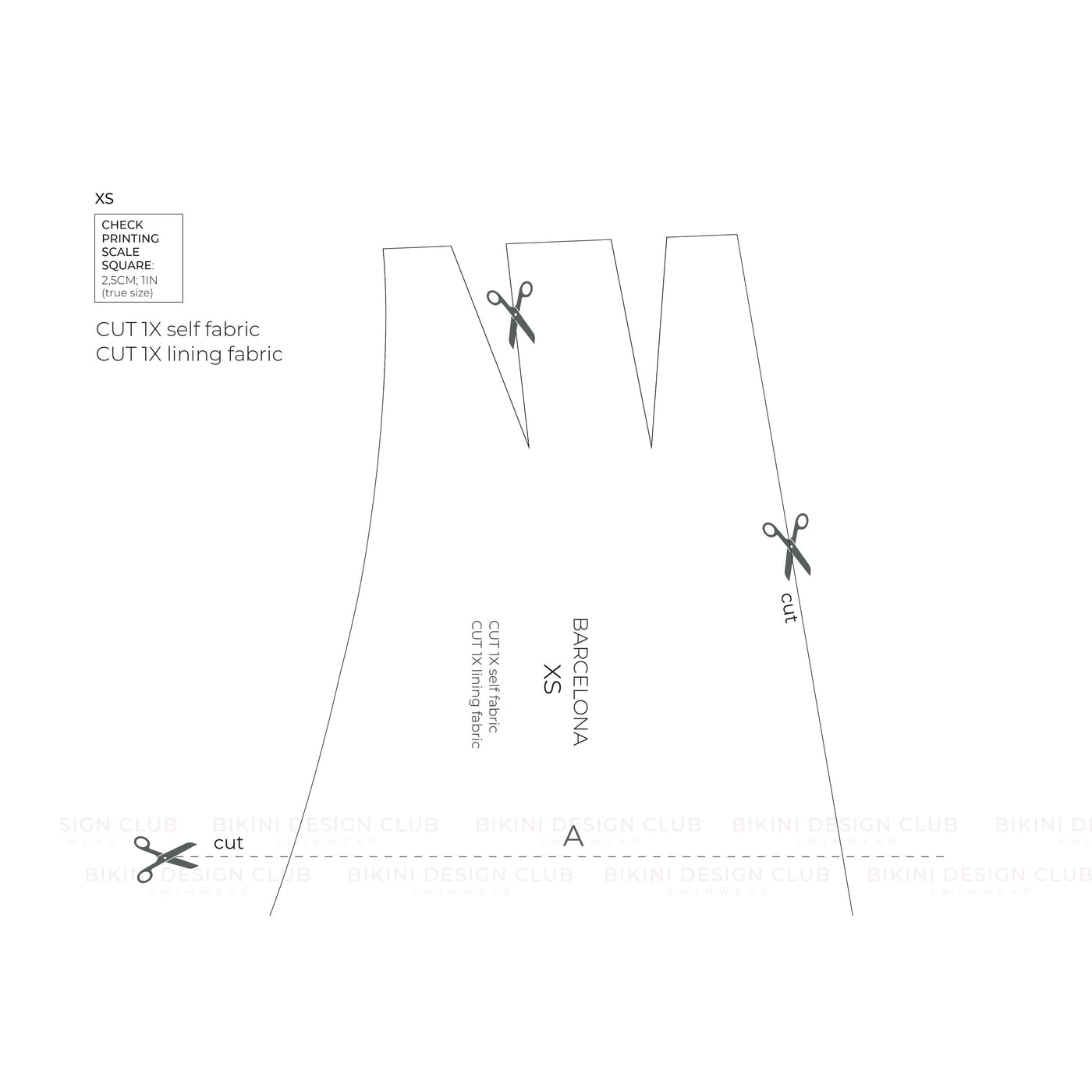 Bikini Sewing Pattern top Barcelona DIY bikini Bikini Design Club