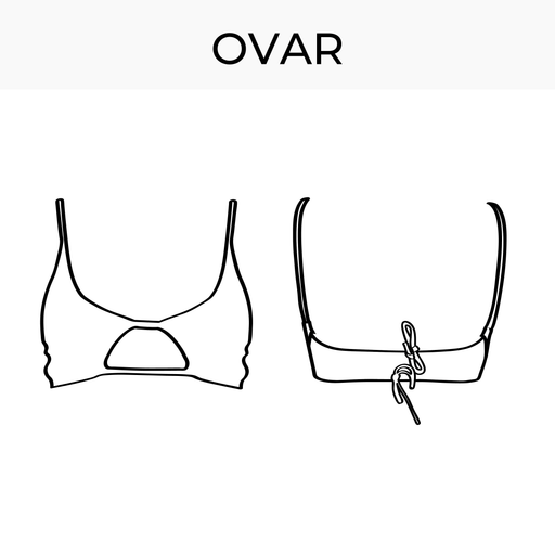 Bikini pattern top Ovar