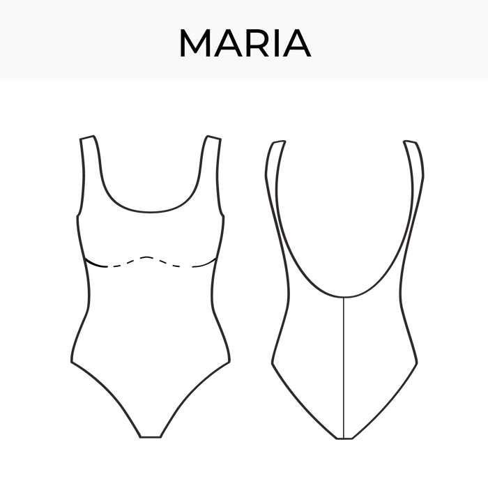 Swimsuit Design Pattern Swimsuit pattern Maria - Zipper on swimwear - DIY bikini - Bikini ...