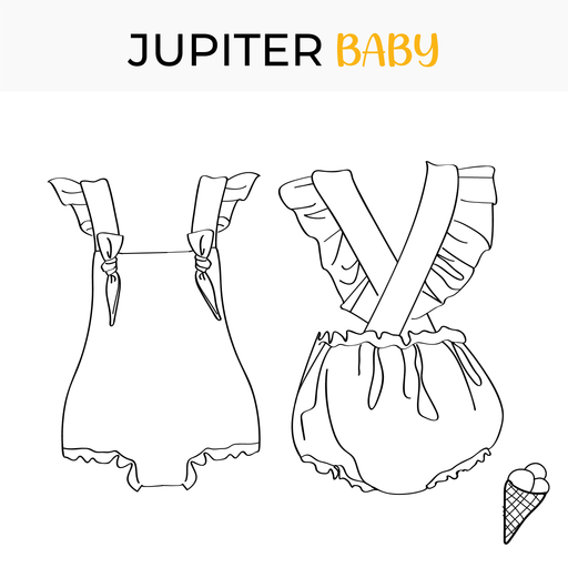 Baby swimsuit pattern Jupiter