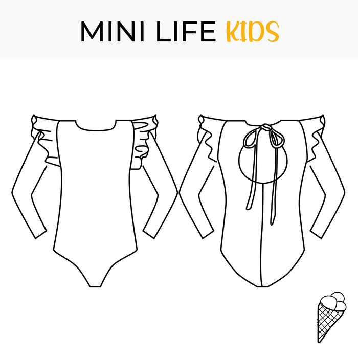 Kids Swimsuit pattern Mini Life