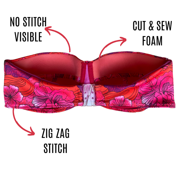 Bra Sewing Patterns Underwire Bikini top and Bra pattern Snow Flake