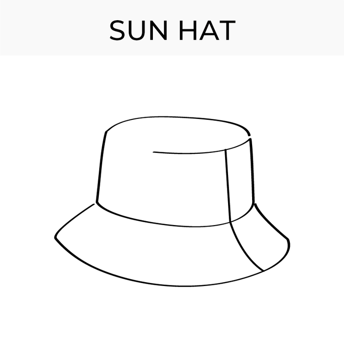 Bucket SUN HAT pattern by Bikini Design Club DIY pattern or buy