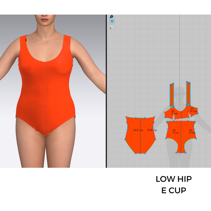 Swimsuit pattern Empire
