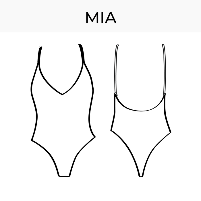 Swimsuit pattern Mia