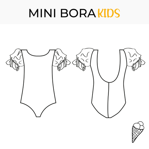 Swimsuit pattern Mini Bora