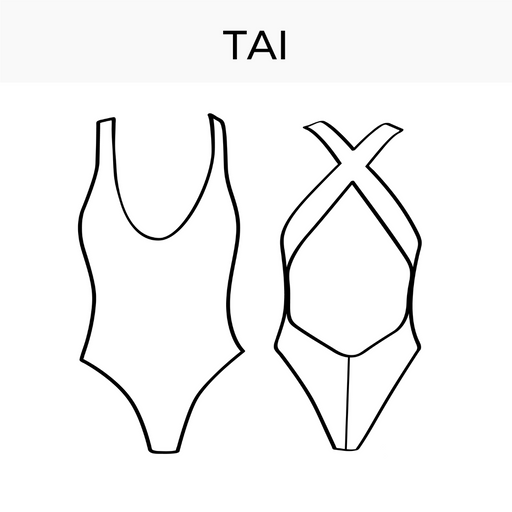 Swimsuit pattern Coral - DIY bikini — Bikini Design Club