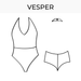 Swimsuit pattern Vesper